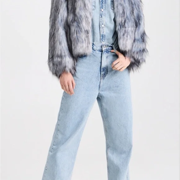 Cinq A Sept Faux Fur Coat - Picture 5 of 7